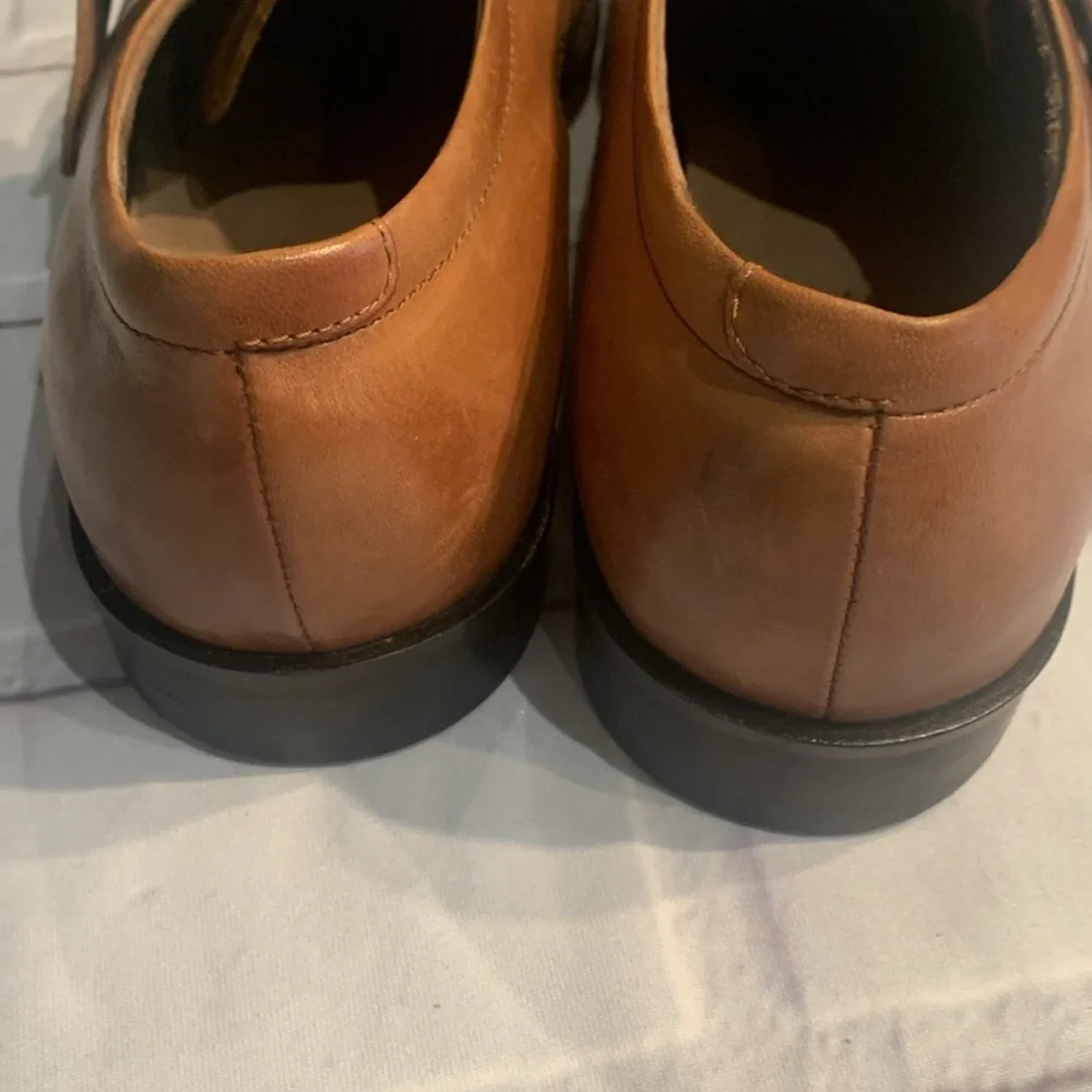Banana Republic Brown Leather Monk Strap Oxfords